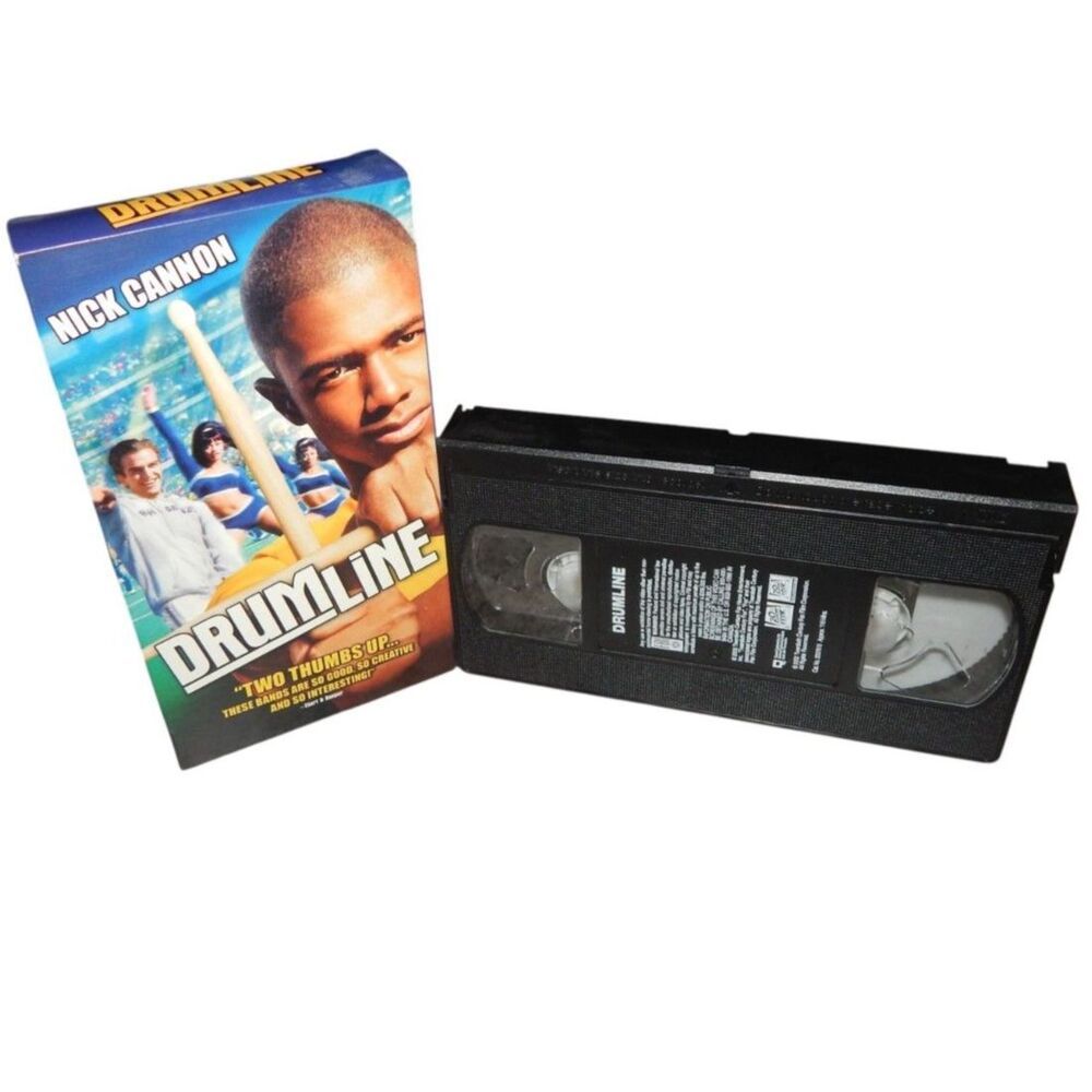 DRUMLINE Nick Cannon Orlando Jones Zoe Saldana vintage VHS & original paper case